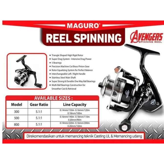 Reel Mini Maguro Avengers 300 500 800