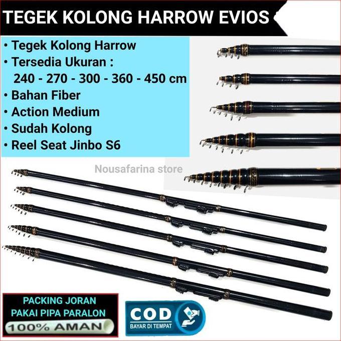 PROMO .... Joran TEGEK KOLONG HARROW EVIOS panjang 240 - 270