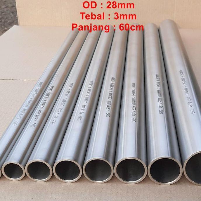 Cycle- Pipa Titanium / Tabung Titan Od 28Mm Grade 2 Astm B338 New