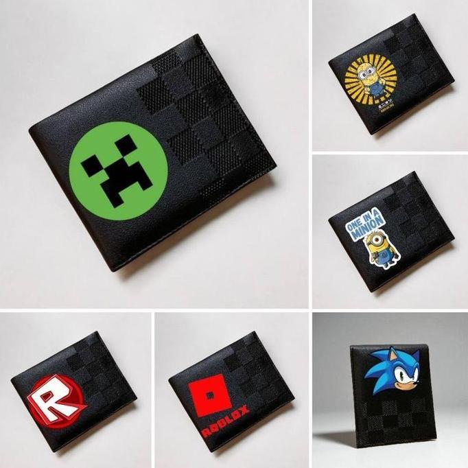 Termurah / Hot Sale Dompet Anak Laki Laki Motif Campur Sprunki Onepiece Astronot Minion Game Ff Ml F