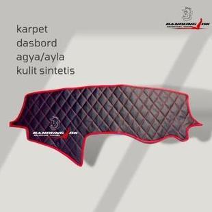 Integra- Alas Dasbord Mobil Agya Ayla Taplak Dasbord Kulit Sintetis Aksesoris Mobil Cover Dasbord  K