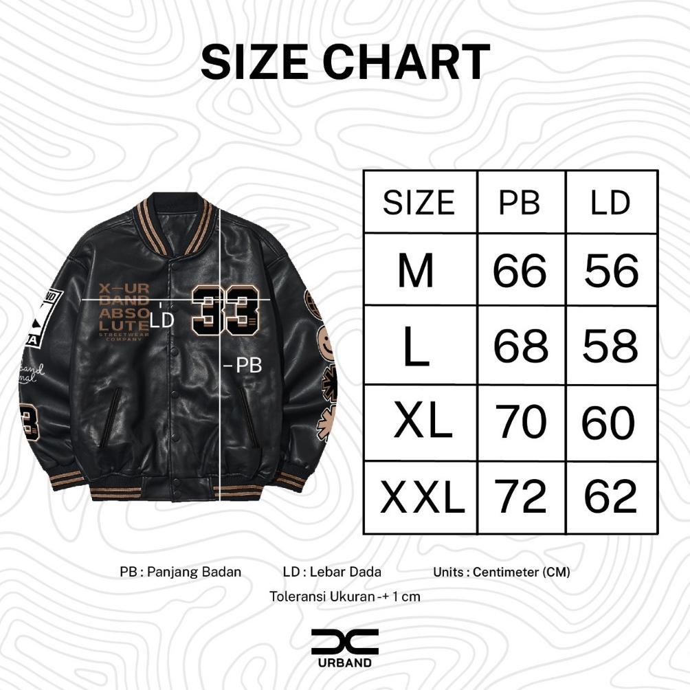 favorit x urband absolute jaket varsity leather sintetis a505