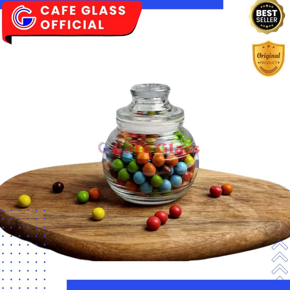 TOPLES KACA KECIL KEDAP UDARA - MINI JAR CEMILAN KACANG KUE KERING GTJ-250