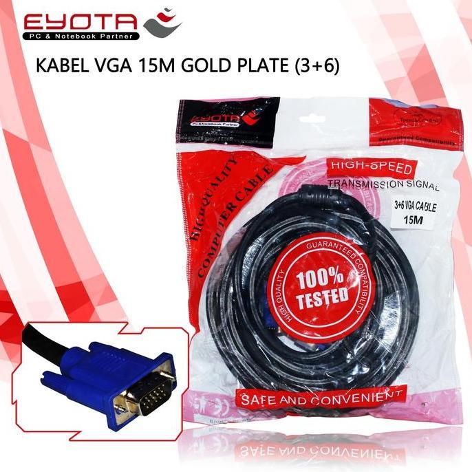 Wizard- Kabel Vga 15M Gold Plate 3 + 6 Eyota