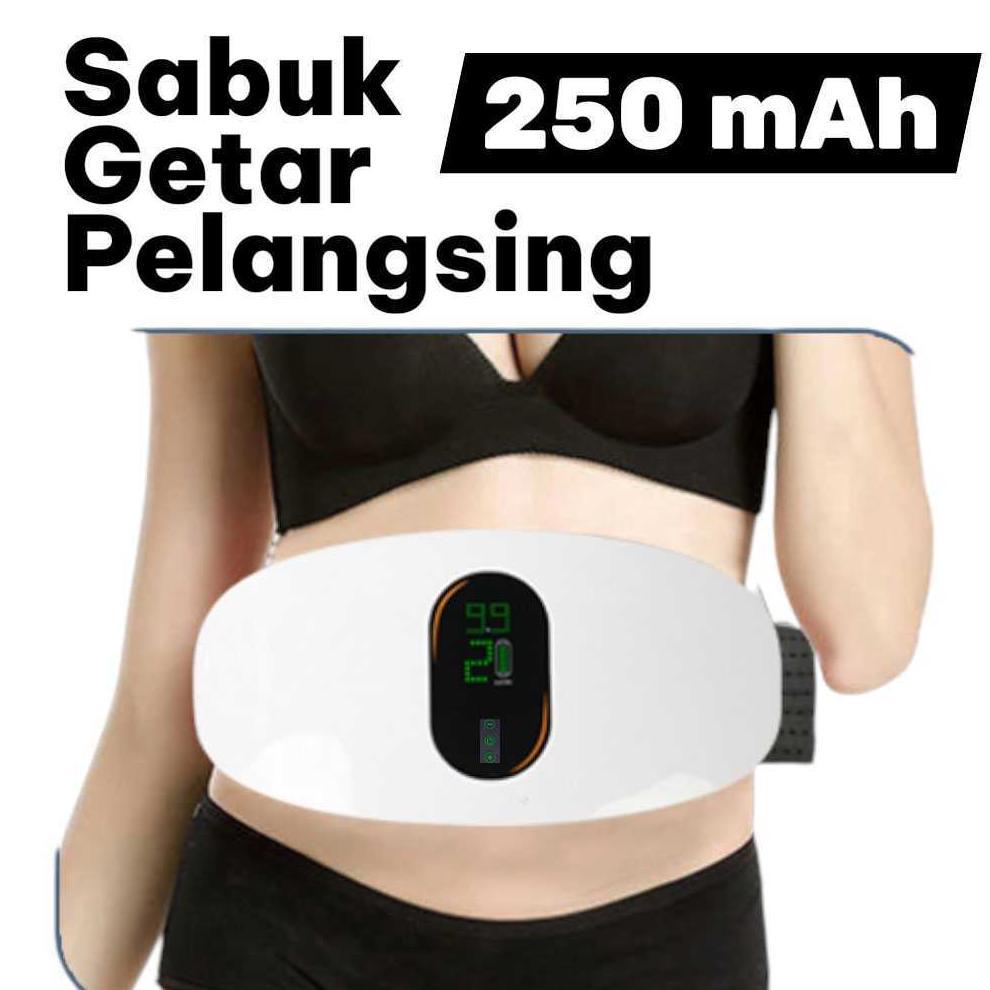 Sabuk Pelangsing Perut Buncit Getar Wanita Alat Pijat Pembakar Lemak