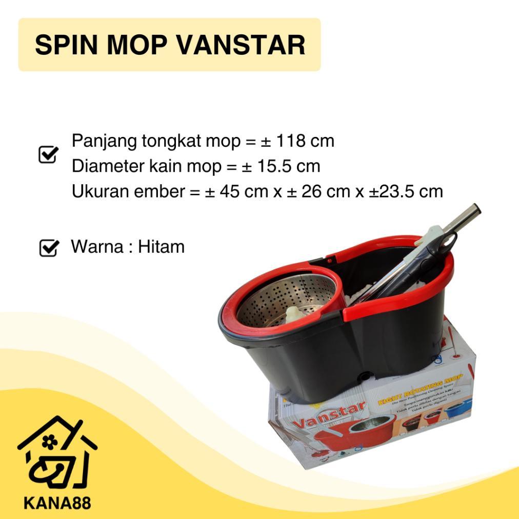 Alat Pel Lantai Vanstar Putar 360 Derajat Rotating Mop Spin Mop