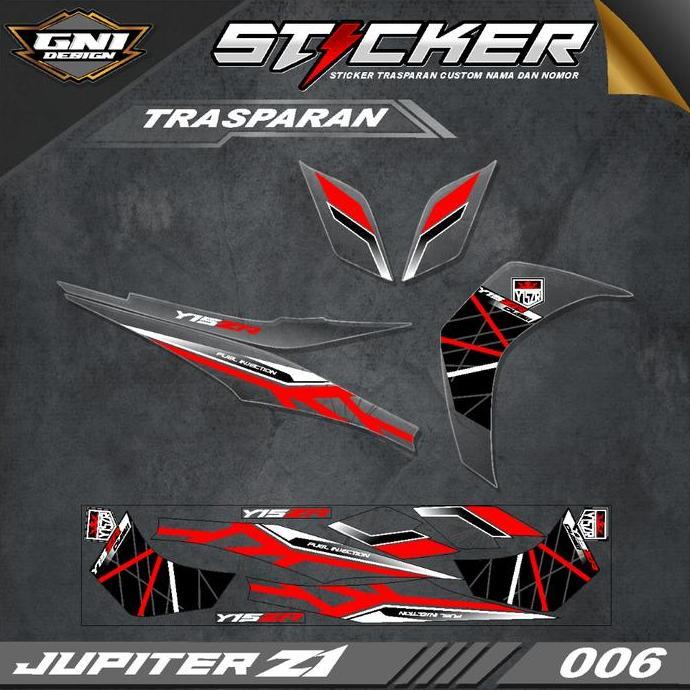 STICKER STRIPING TRANSPARAN UV JUPITER Z1 LAGENDA CUSTOM GRAFIS Y125ZR SIMPEL - DECAL STRIPING UV YA