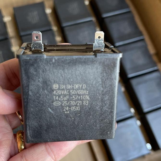 capasitor / kapasitor mesin cuci sharp 14,5UF Original RESTOCK