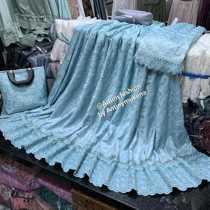 Mukena sutra kerancang premium/ mukena sutra Paris premium/ mukena katun Paris premium/ mukena dewas