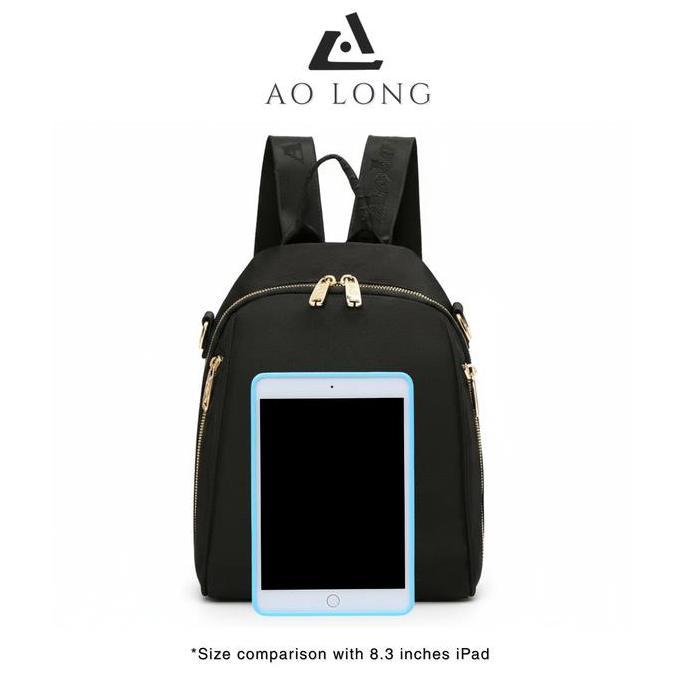 Updown- Ransel Kanvas Botol 0206# Tas Ransel Wanita - Backpack Cewek Fashion Ukuran Sedang Terkini F