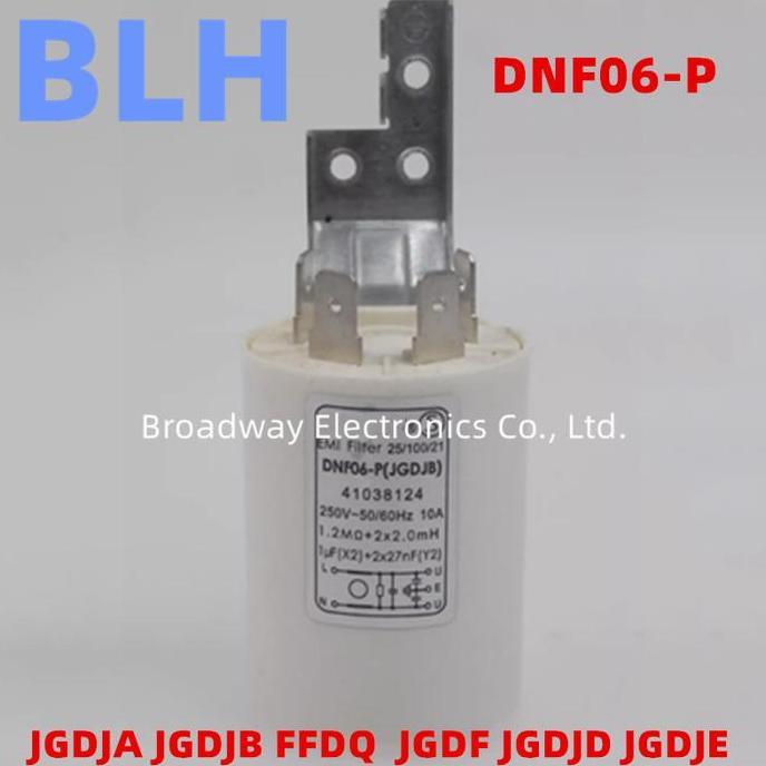 Roller washing machine capacitor filter capacitor DNF06-P JGDJA 2x2.0mH+1uF JGDJB 1.2MR 2x2.0mH+1uF 