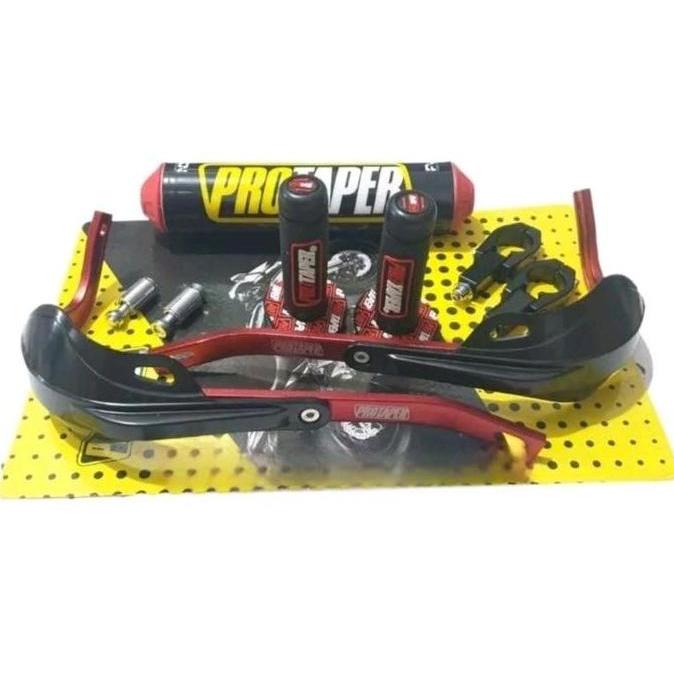 PAKET HEMAT Handguard Protaper Plus Cover Pelindung Stang Untuk Motor KLX Trail CRF TM Xride Vixion 