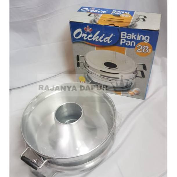 [RY] Baking pan orchid 28cm - cetakan kue bolu - baking pan swislux 28cm