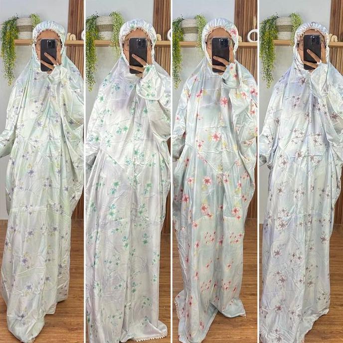 Mukena Terusan Dewasa Armany Silk Premium Jumbo Adem Mewah Mukena Terusan