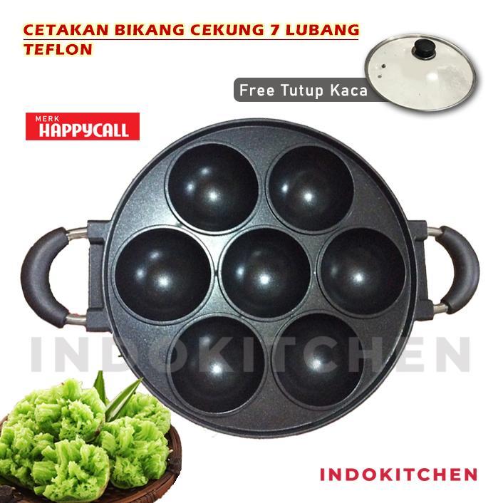 [RY] Cetakan Bikang Teflon 7 Cekung  Original/ Cetakan Kue Bikang Apem/ Cetakan Bikang Mawar Bika Am