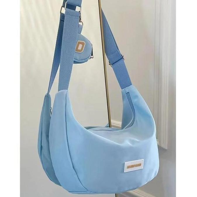 Updown- Ready Cod Tas Selempang Wanita Terbaru 2-In-1 Nilon Siswa Baru Wanita Tas Bahu Murah Tas Cew