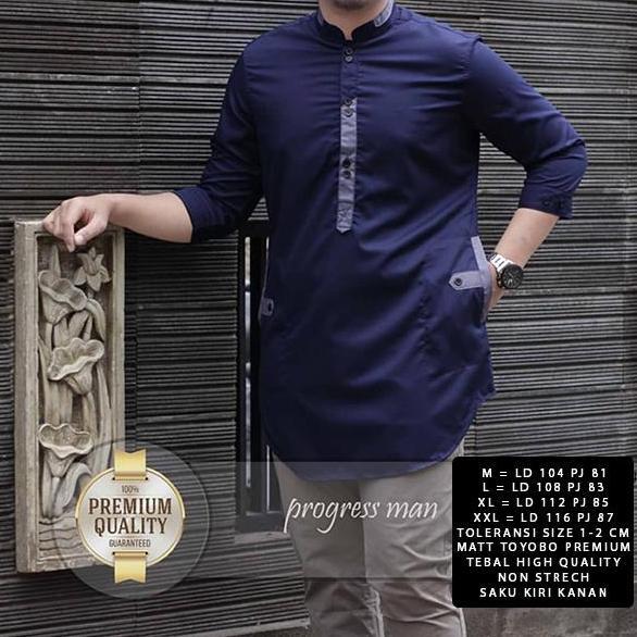 Bagusbanget- Snowshop  Baju Muslim Pria Baju Koko Jenko Kerah Shanghai M, L, Xl & Xxl Kancing Tangan