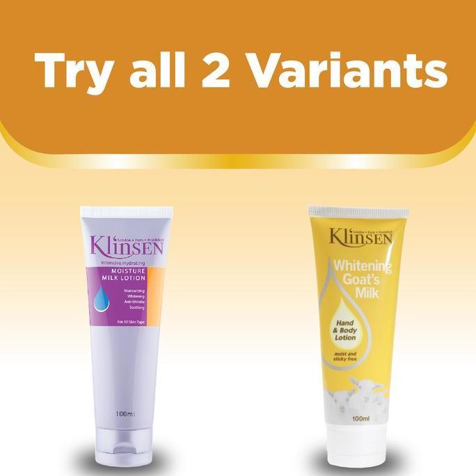 Bytxc- Klinsen Hand & Body Lotion Whitening Goat Milk 100 Ml