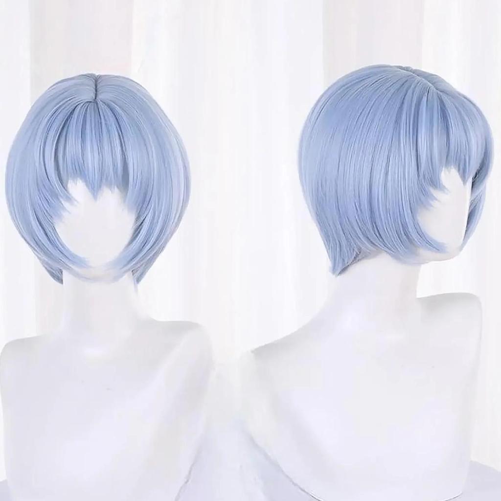 Ayanami Rei Cosplay Wig Costume Wigs Short Blue Anime Wig Ruri Asuka Ayanami Rei Wig Genesis Cosplay