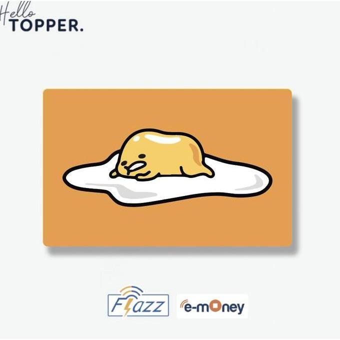 Gifme- Kartu Emoney Flazz Gudetama Kartu E-Toll Mandiri Flazz