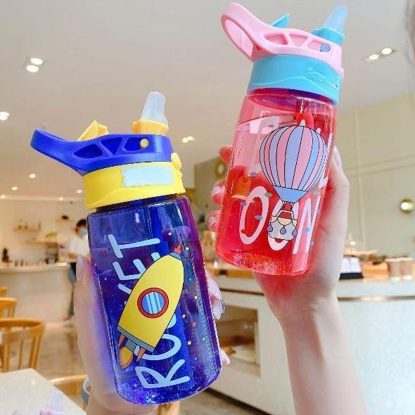 Langsungbisa- Kp102 - Botol Minum Anak Murah Tali Sedotan Tempat Minum Anak Lucu