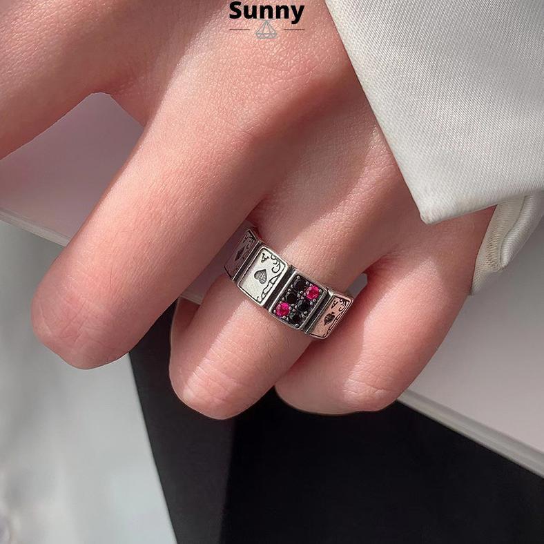 100% AMAN COD Cincin Poker Berlian Cincin Cincin Poker Retro Cincin Pria Hip Hop Cincin Retro Wanita