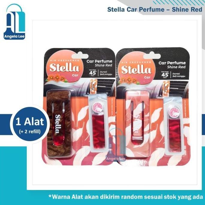 Stella Car Perfume Air Freshener Pengharum Mobil Jepit alat dan refill