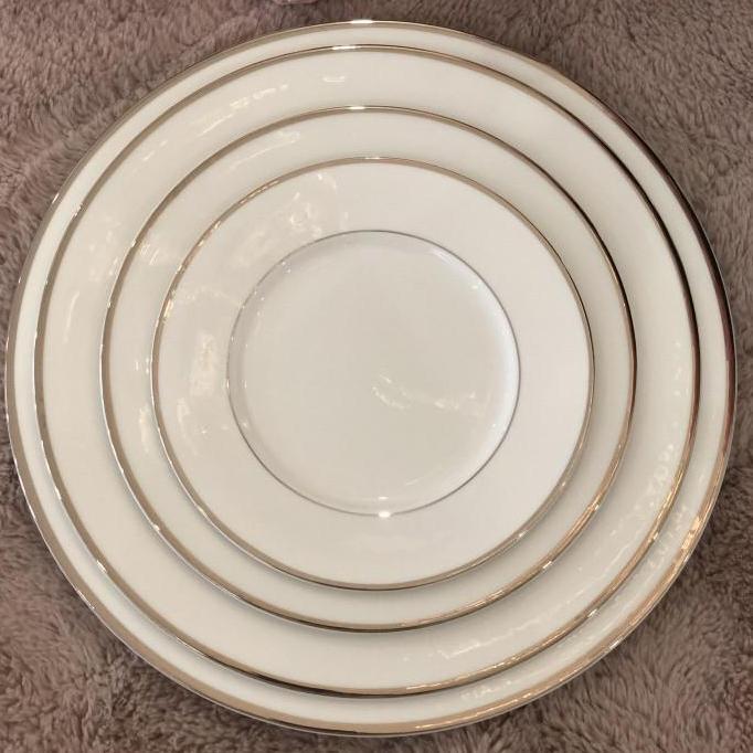 Mikasa Cameo inum Rim e White St Saint James Tableware piring