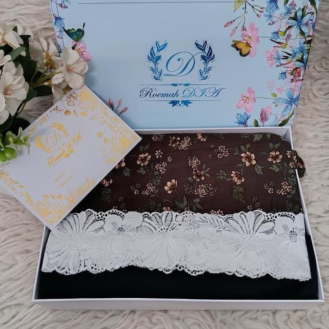 Mukena Dewasa Motif Bunga Bahan Rayon Silk 1031 - Atasan Rayon Premium & Bawahan Silk Premium