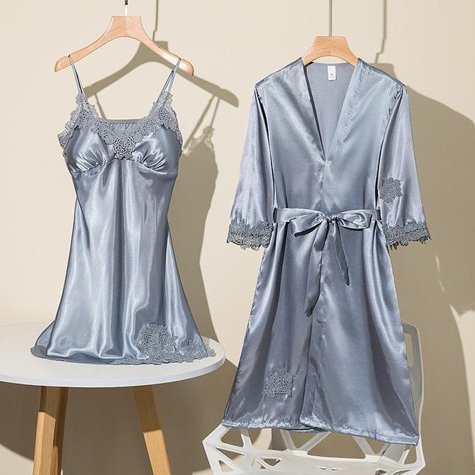 Murah Lingerie Set / Baju Tidur Kimono Wanita Dewasa Sexy Hot Sexy Elegan / Set Lingerie Dress Seser