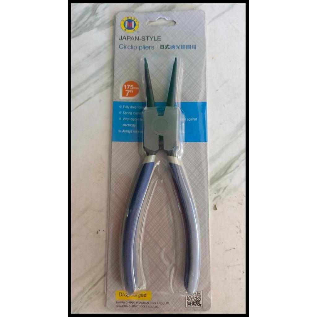 DISKON TANG SNAP RING CIRCLIP PLIERS 7 SPI LURUS BUKA EXTERNAL C-MART 