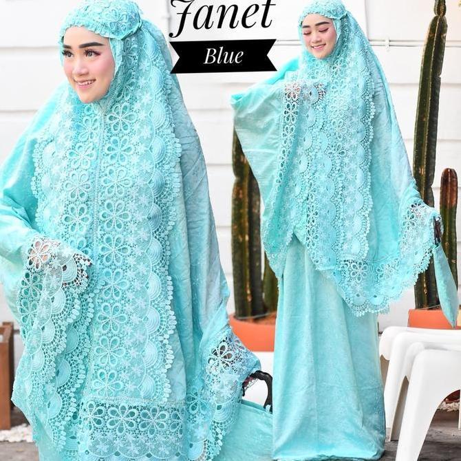 mukenah dewasa murah bordir cantik mukena renda mewah terbaru janet