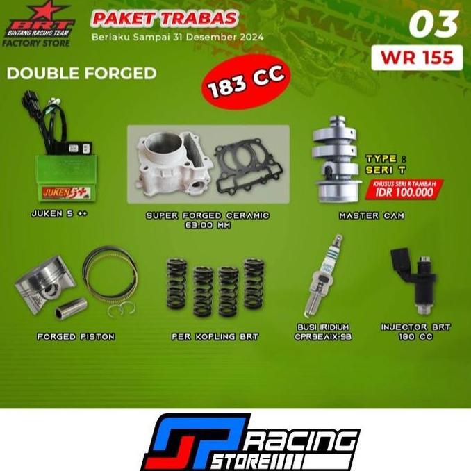 BRT Paket Bore UP WR 155-Block Ceramic-Piston-Juken-Injector-Noken AS Termurah