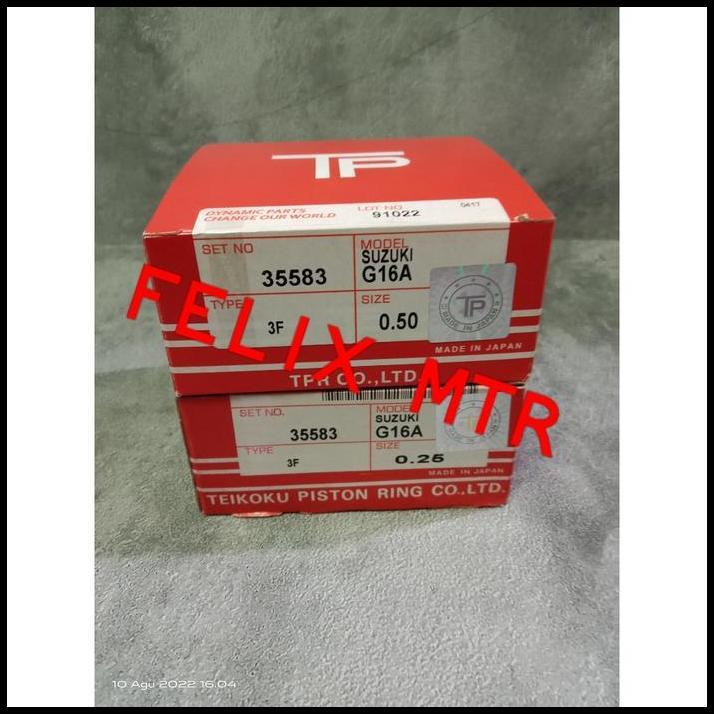 TERLARIS RING PISTON RING SEHER SET FUTURA 1.300CC TP 