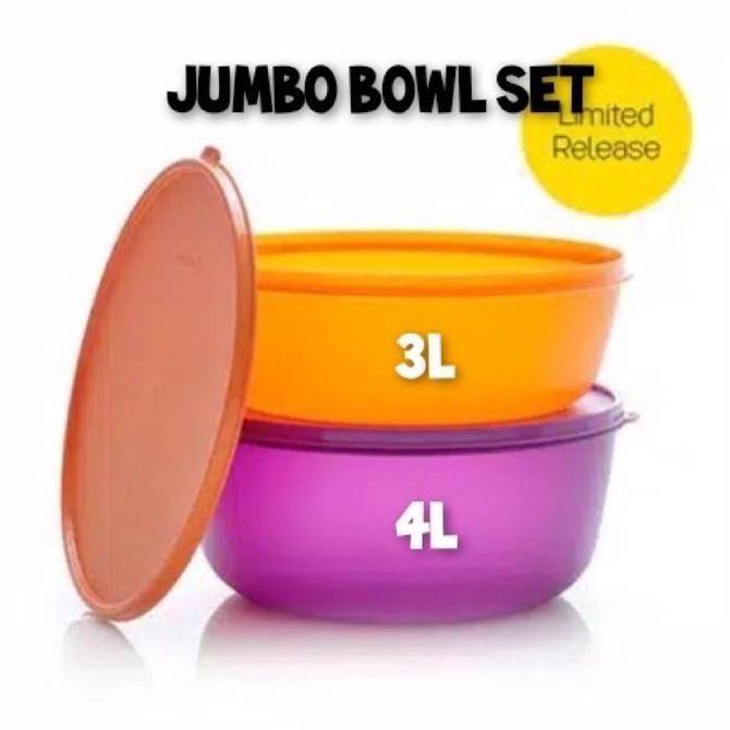 Tupperware jumbo bowl set 2pcs promo Original
