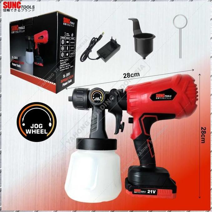 DEZOVRY Spray Gun Cordless Mesin Cat Baterai SUNC TOOLS