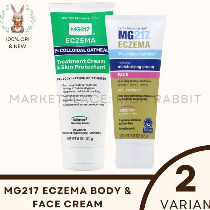 MG217 Eczema Body Cream Face Moisturizing 2% Colloidal Oatmeal MG 217