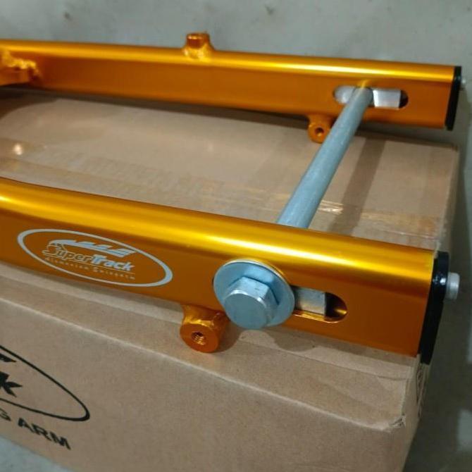 Swing Arm MX KING 135/150 Jupiter MX OLD NEW SUPERTRACK GEN 2 ALLUMUNIUM OVAL GOLD BIRU SILVER POLIS