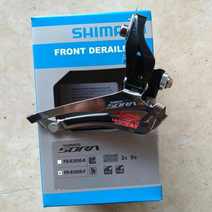 FD front derailleur shimano original SORA R3000 F braze on sepeda roadbike lipat