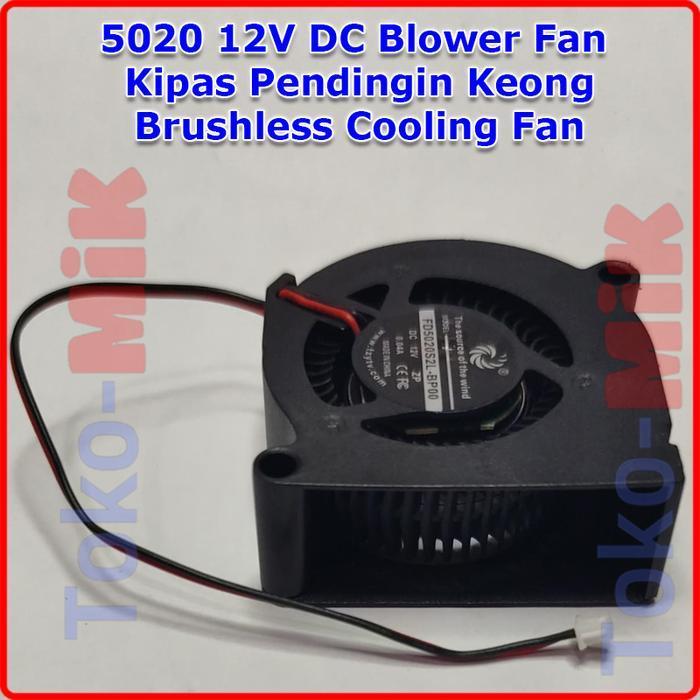5020 12V DC Mini Blower Kipas Pendingin Keong Brushless Cooling Fan