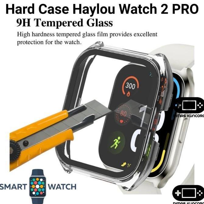Ready Hard Case Haylou Watch 2 PRO cover protector tempered glass mika haylou watch 2 LS02 pro