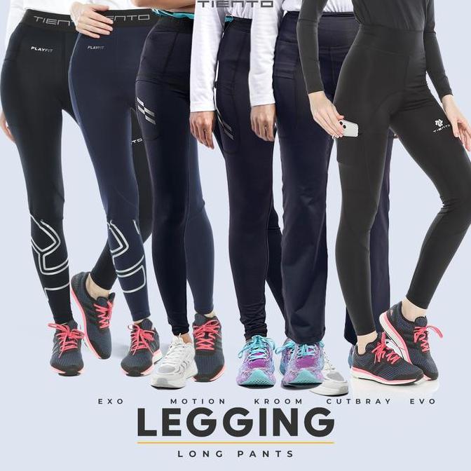 Tiento Long Pants Celana Legging Panjang Sport Women