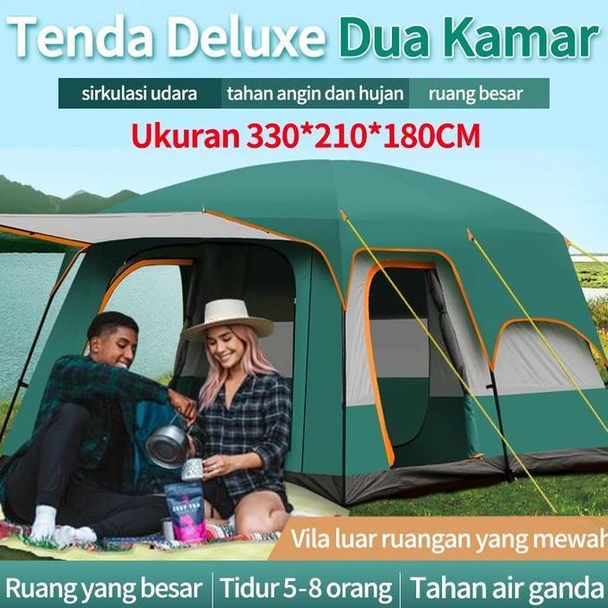 5-8 Orang Waterproof Camping Tent / Portable Tenda / Tenda Camping