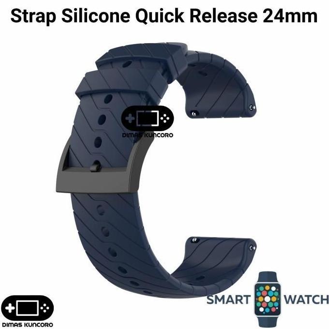 Ready Strap Silicone Quick Release 24mm silikon zeblaze neo 2 vibe 5 pro
