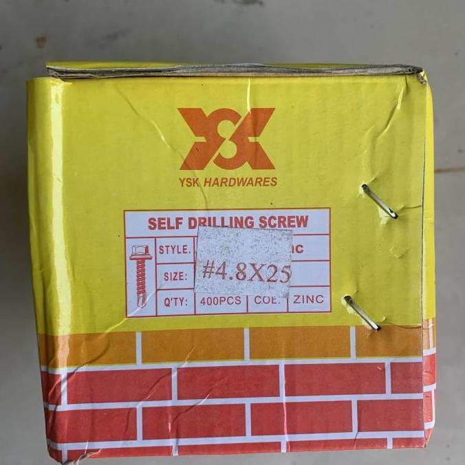Allthebest Baut Drilling 12 x 25 kuning // Self Drilling Screw 12 x 25 kuning
