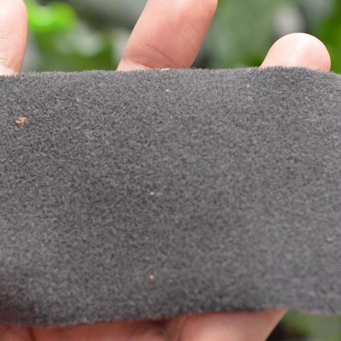 kain Bludru Semi Suede Bludru Abu2 tua soft Motif Original Katana 2000 Bagian pinggir cocok juga unt