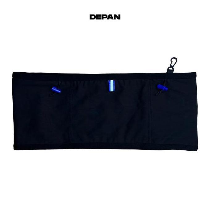 Running Belt Runmount Runstreet Sabuk lari/Tas Pinggang/Tas lari/Belt Hitam polos Karet simpel