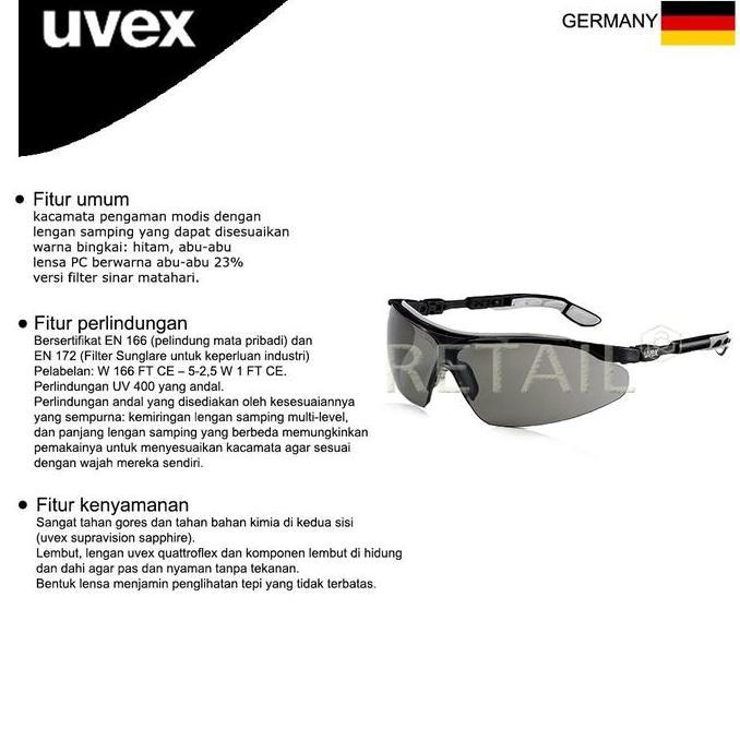 Uvex Safety Glasses i-vo 9160076
