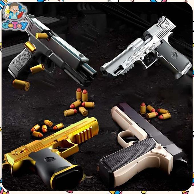 Logpranissa_ - Mainan Gun Shooting Toy For Kids Shell Ejection Gun - Accessory