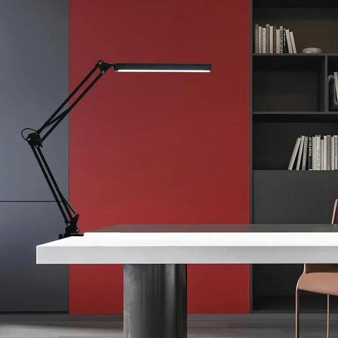 Lampu Meja Belajar Baca Kantor Jepit Lampu Meja LED dengan Penjepit